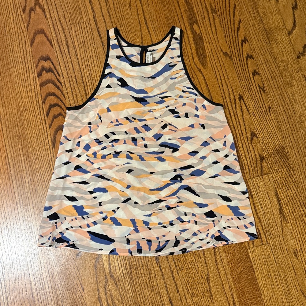 Yumi Kim Multicolor Abstract Silk Tank